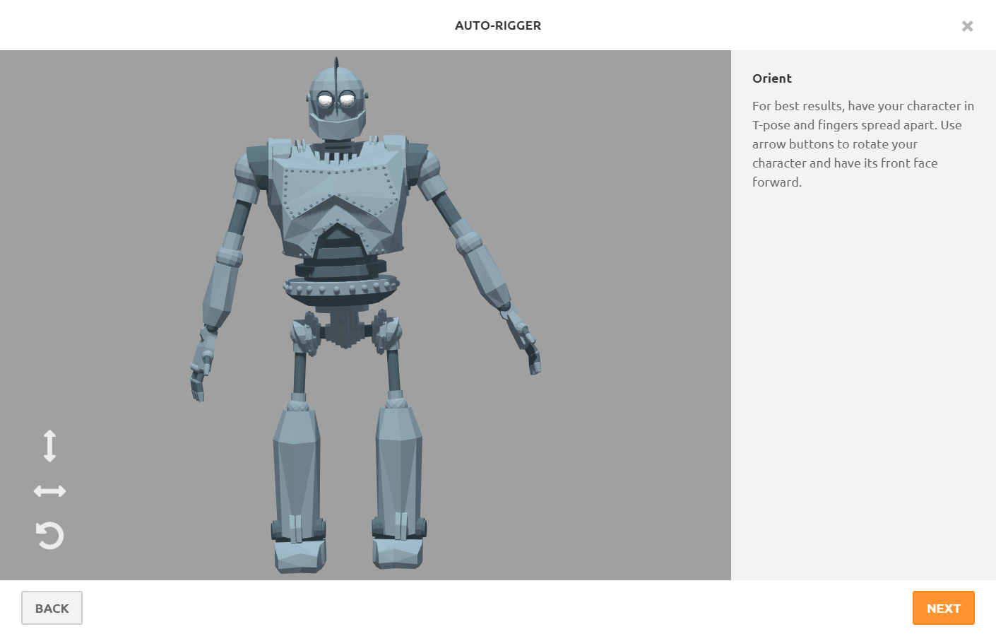 Flipside Real Time Animation And Motion Capture Using Adobe Mixamo To Rig A Custom Character For Flipside - roblox character t posing