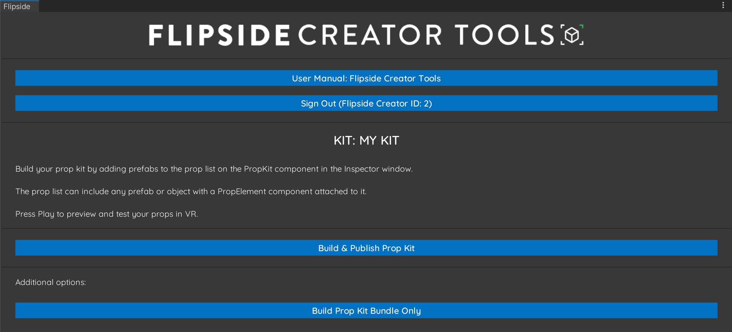 Flipside Creator Tools - Build & Publish Prop Kit