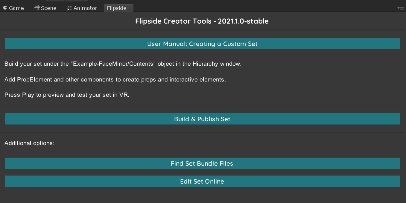 Flipside Creator Tools wizard