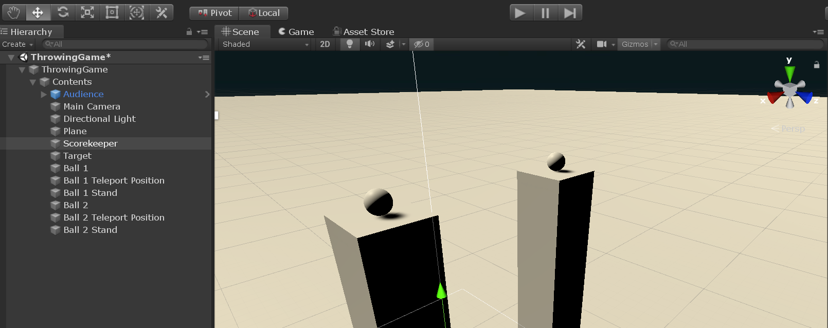 Cloned ball setup