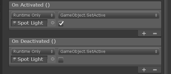 Toggle and spotlight